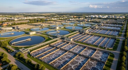 Picture of a wastewater treatment plant
